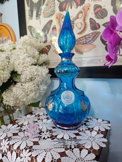 Aqua Floral Corset