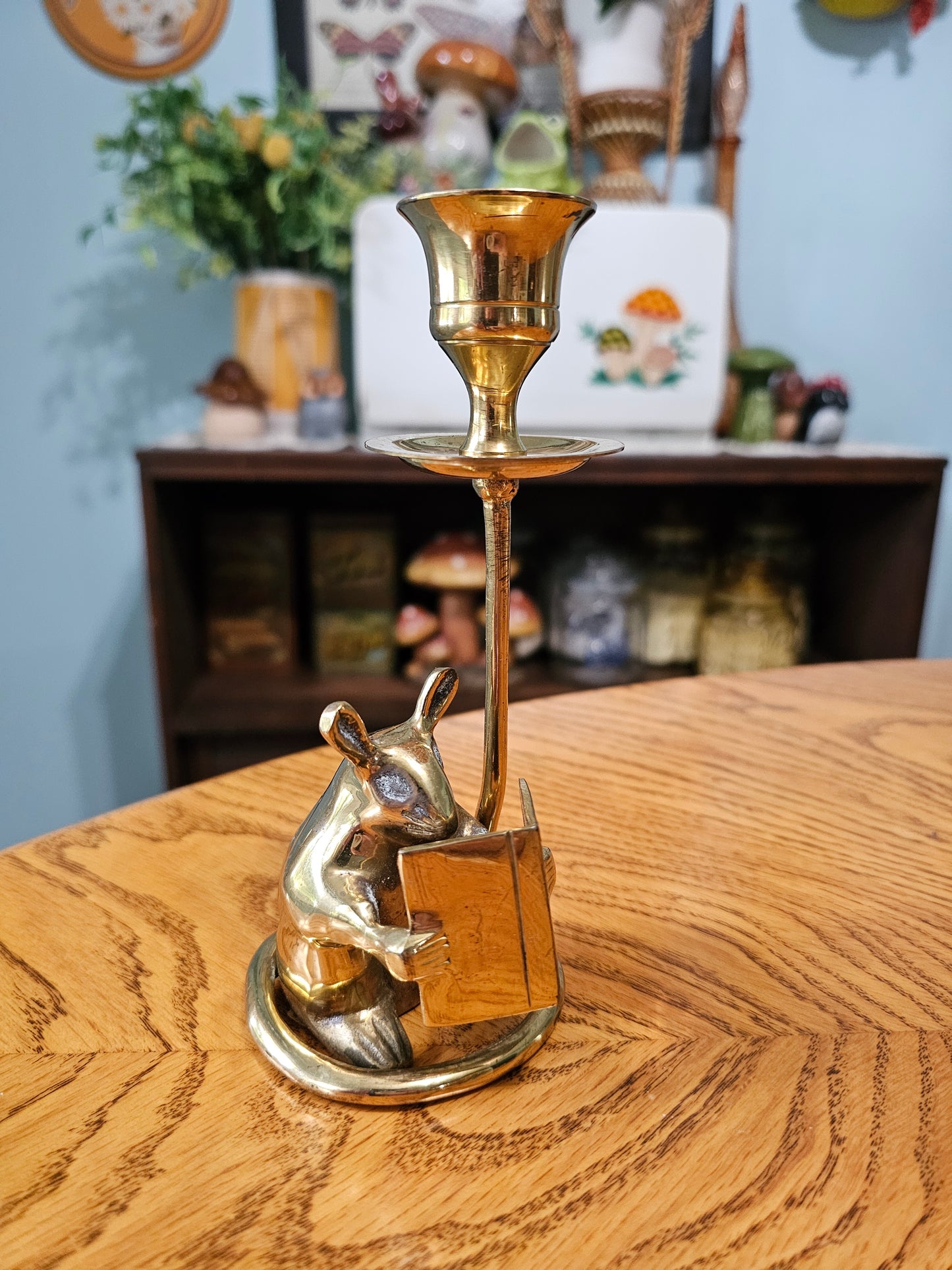 Reading Mouse Candlestick Holder