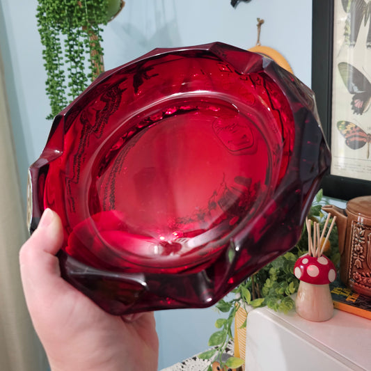 Ruby Viking Ashtray