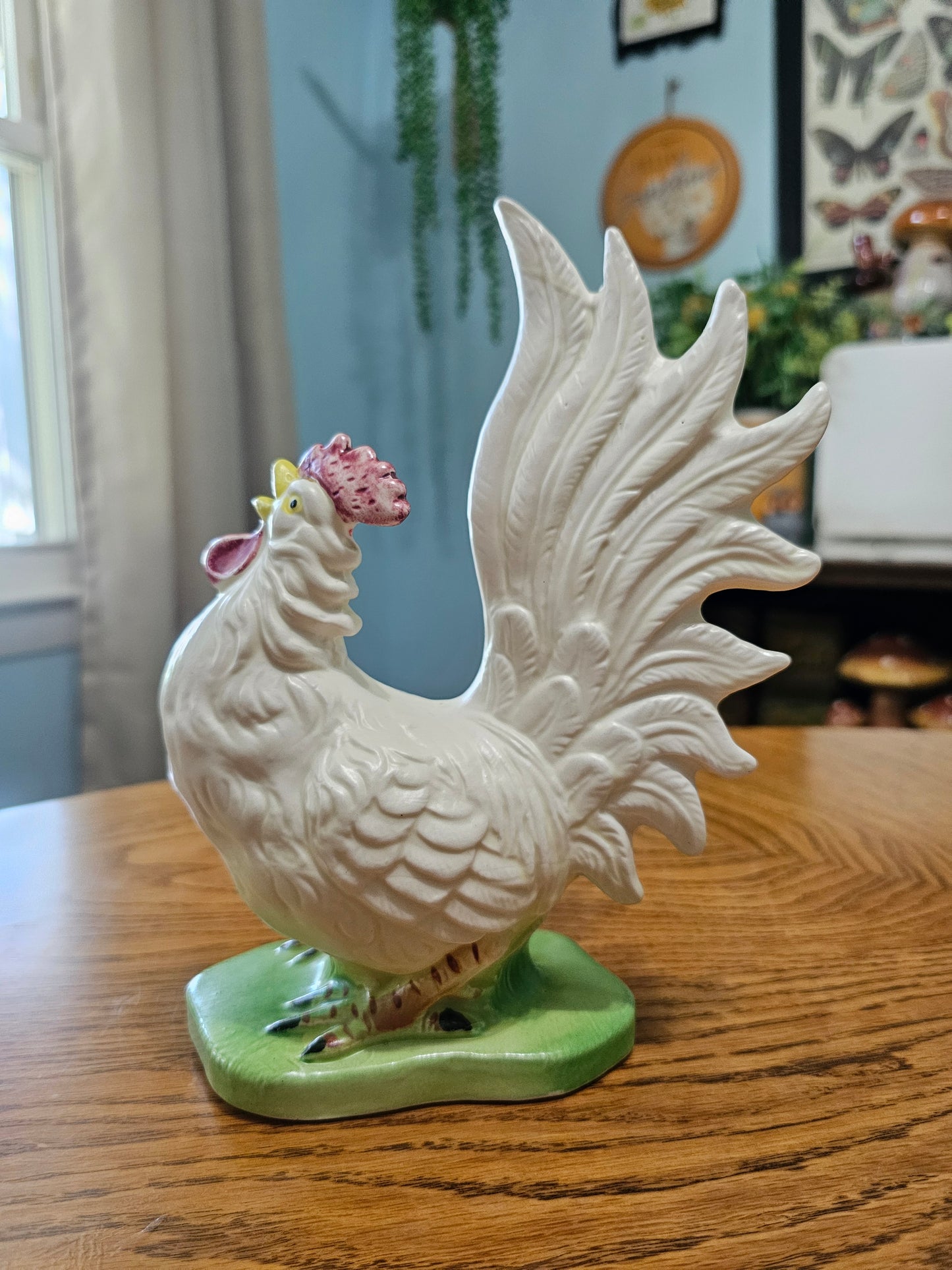 Crowing Rooster Figure