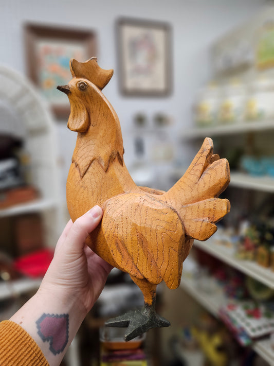 Rustic Rooster Statue
