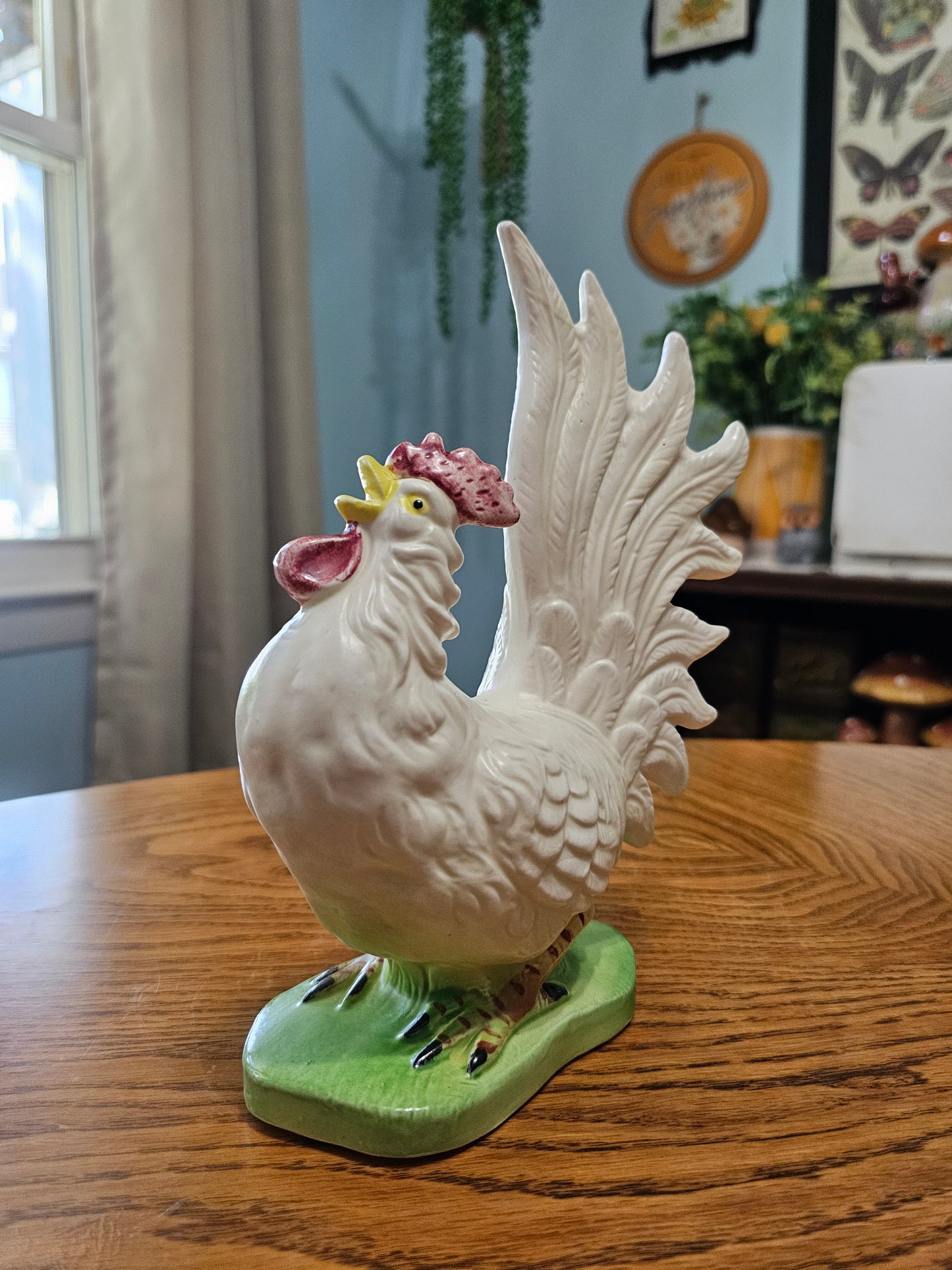 Crowing Rooster Figure