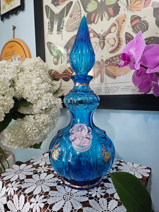 Aqua Floral Corset