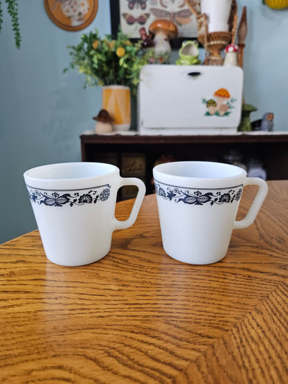 Set of Old Town Blue Mugs