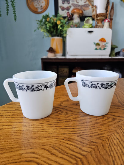 Pair of Old Town Blue Mugs