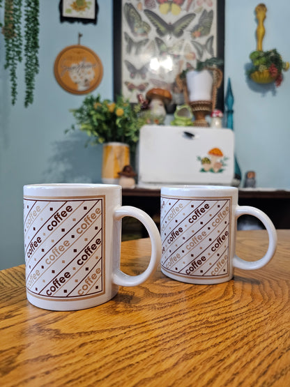 Coffee Typography Mugs