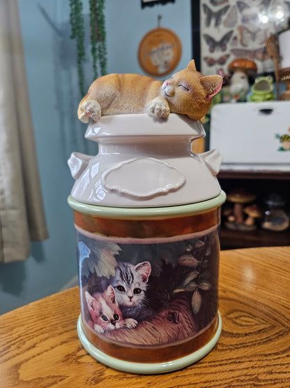 Cozy Kitten Ceramic Canister