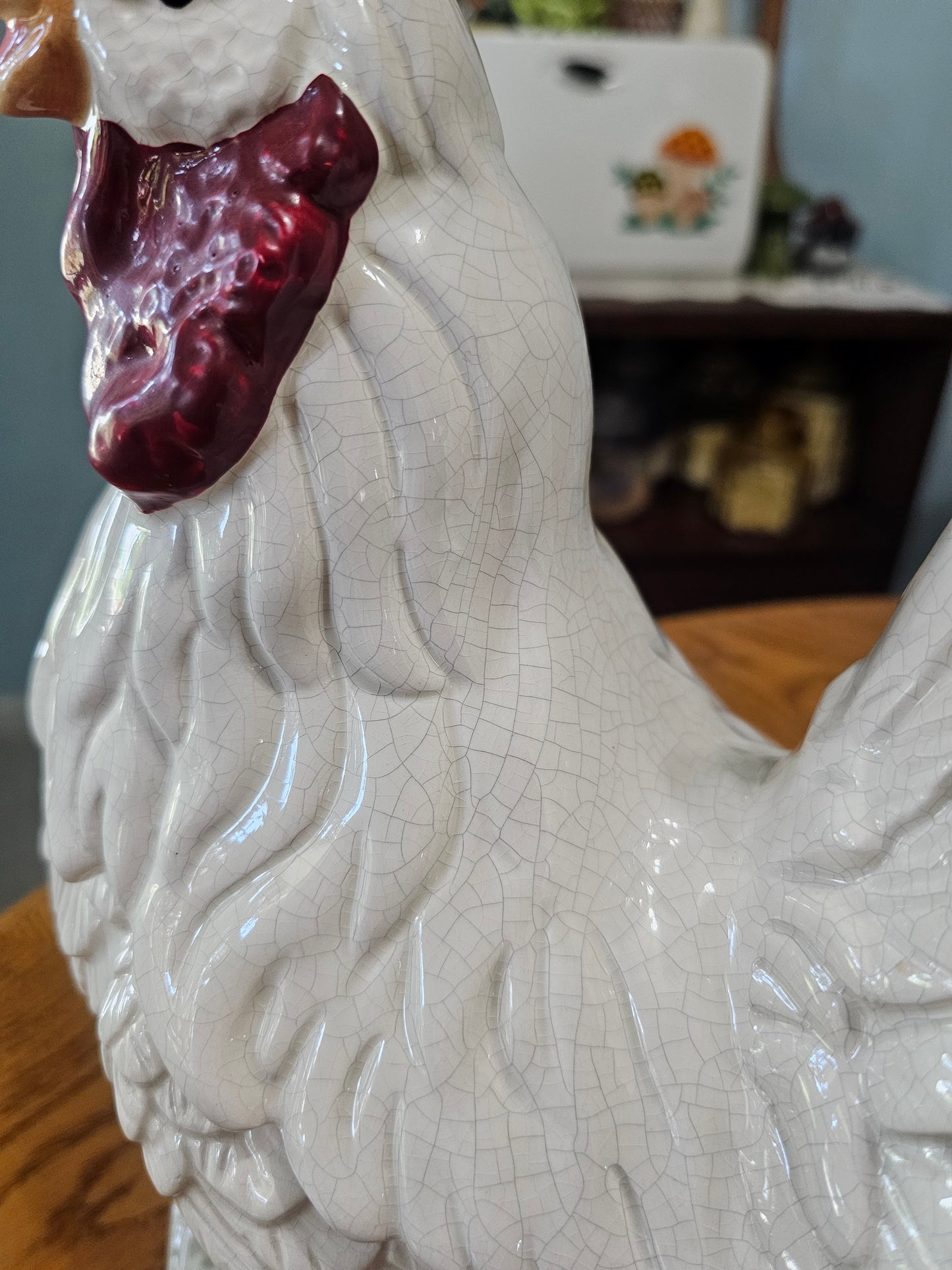 White Rooster Cookie Jar