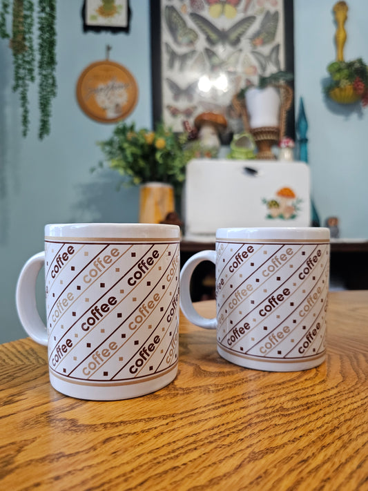 Coffee Typography Mugs