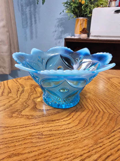 Dugan Wheel & Block Glass Bowl