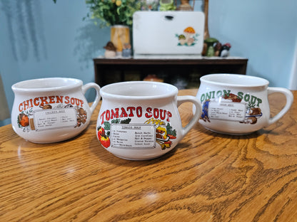 Chicken, Tomato & Onion Soup Mugs