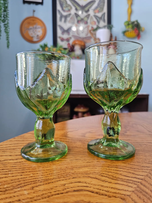 Green Cabaret Glasses