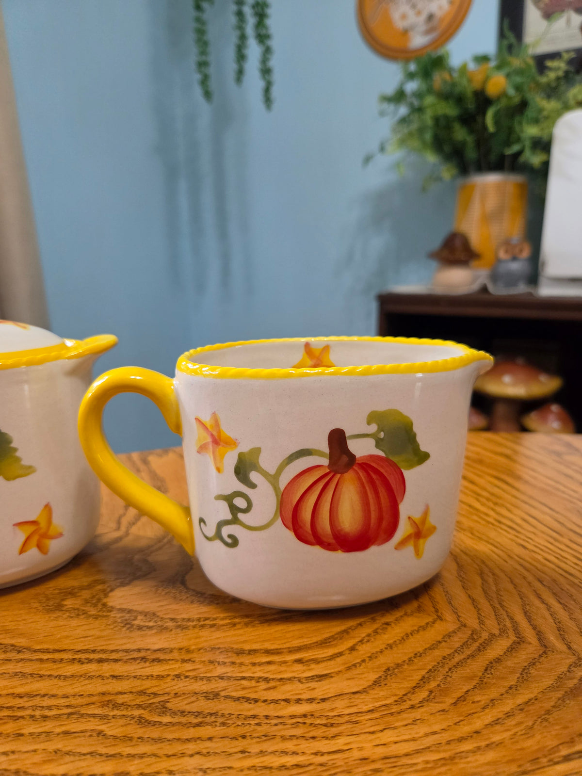 Pumpkin Patch Creamer & Lidded Sugar