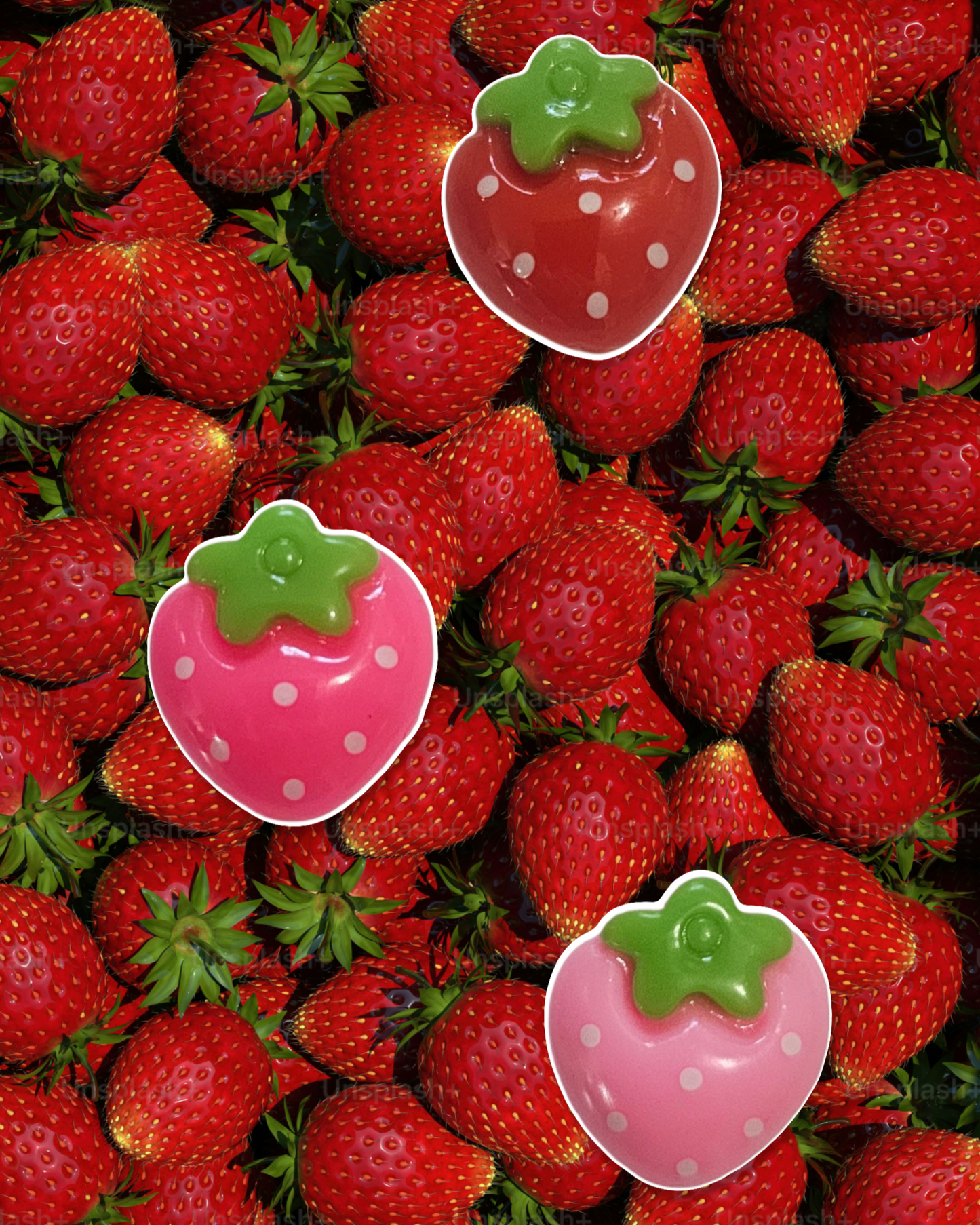 Strawberry Clog Charms