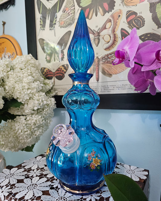 Aqua Floral Corset