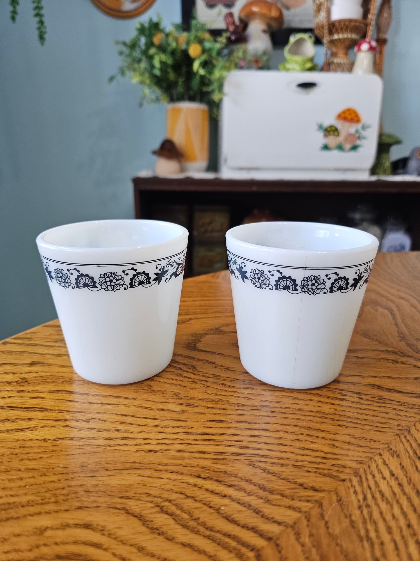 Pair of Old Town Blue Mugs