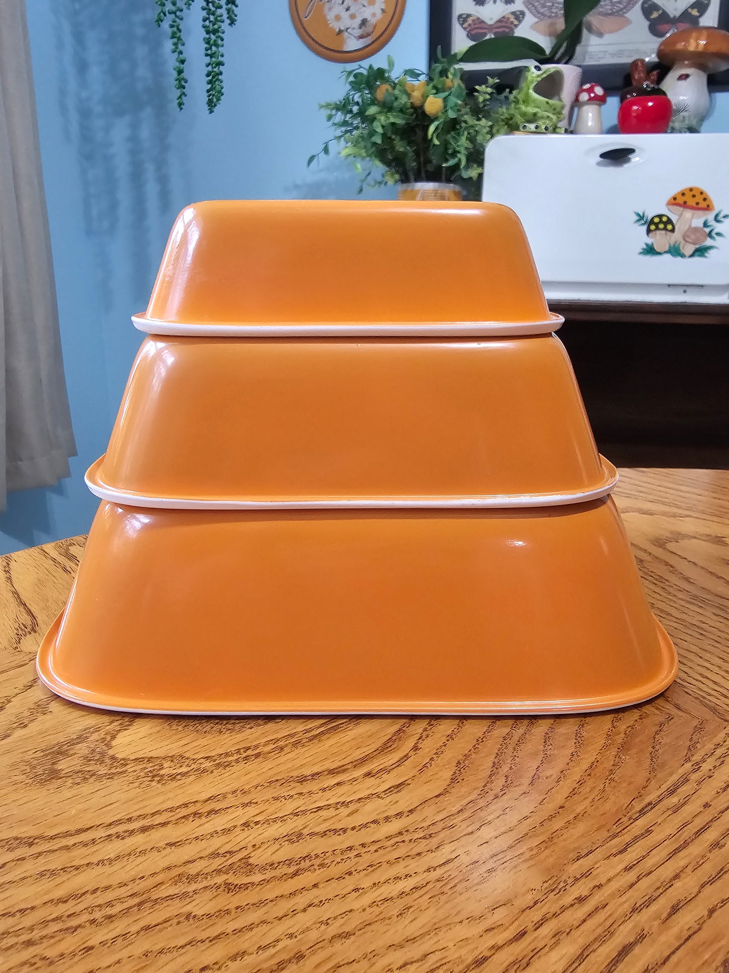 Orange Corelle Baking Dish Set