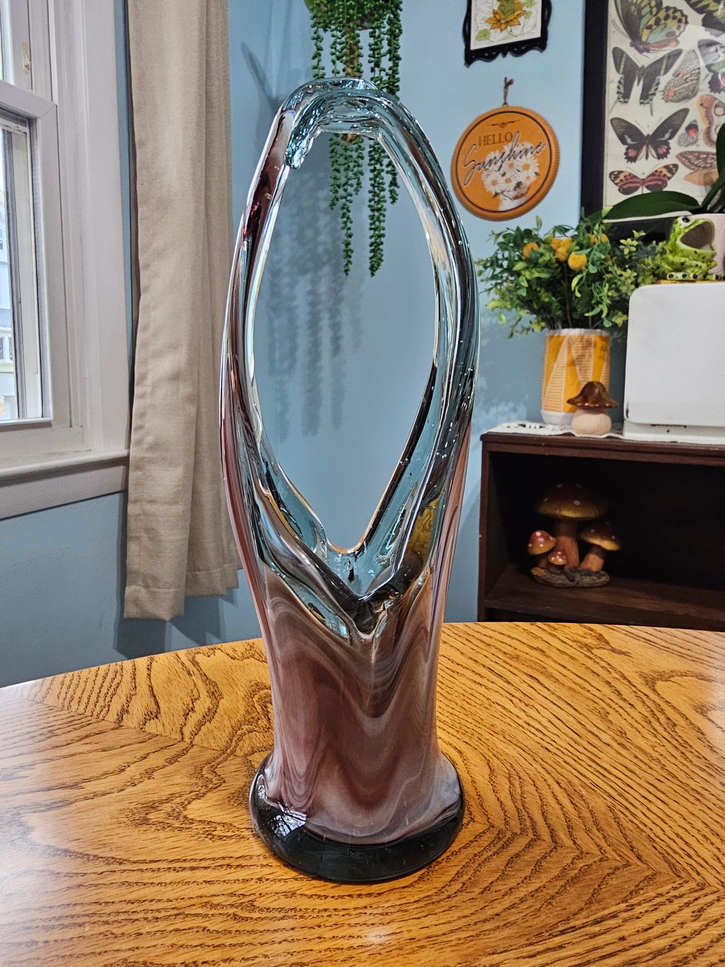 Marble Basket Vase