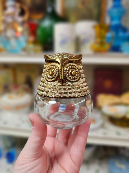Gold Owl Jar