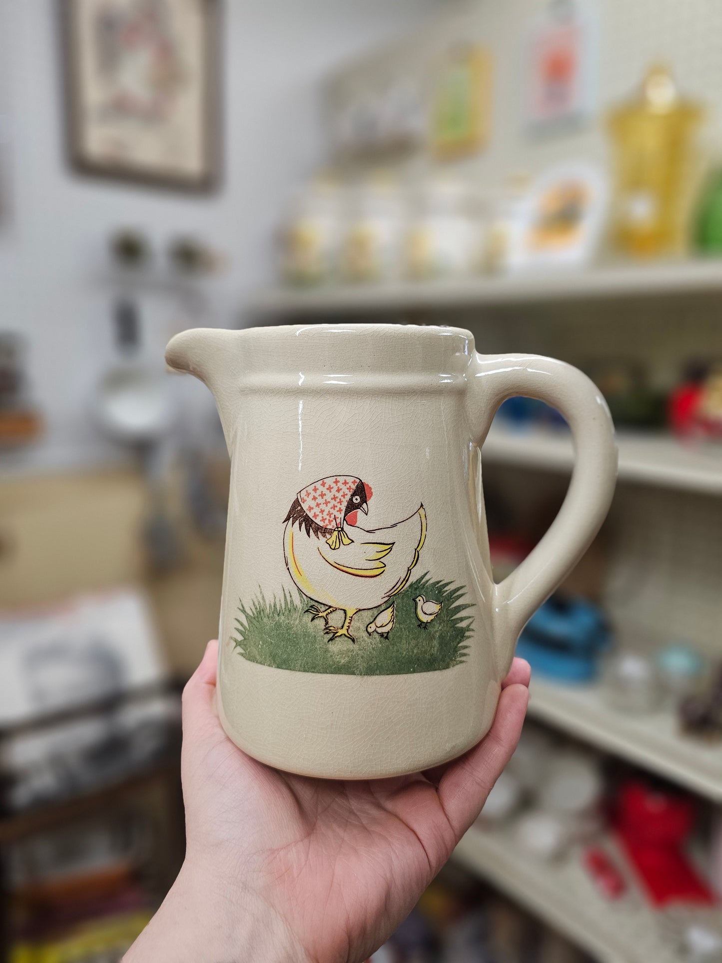 Hen & Chicks Pitcher