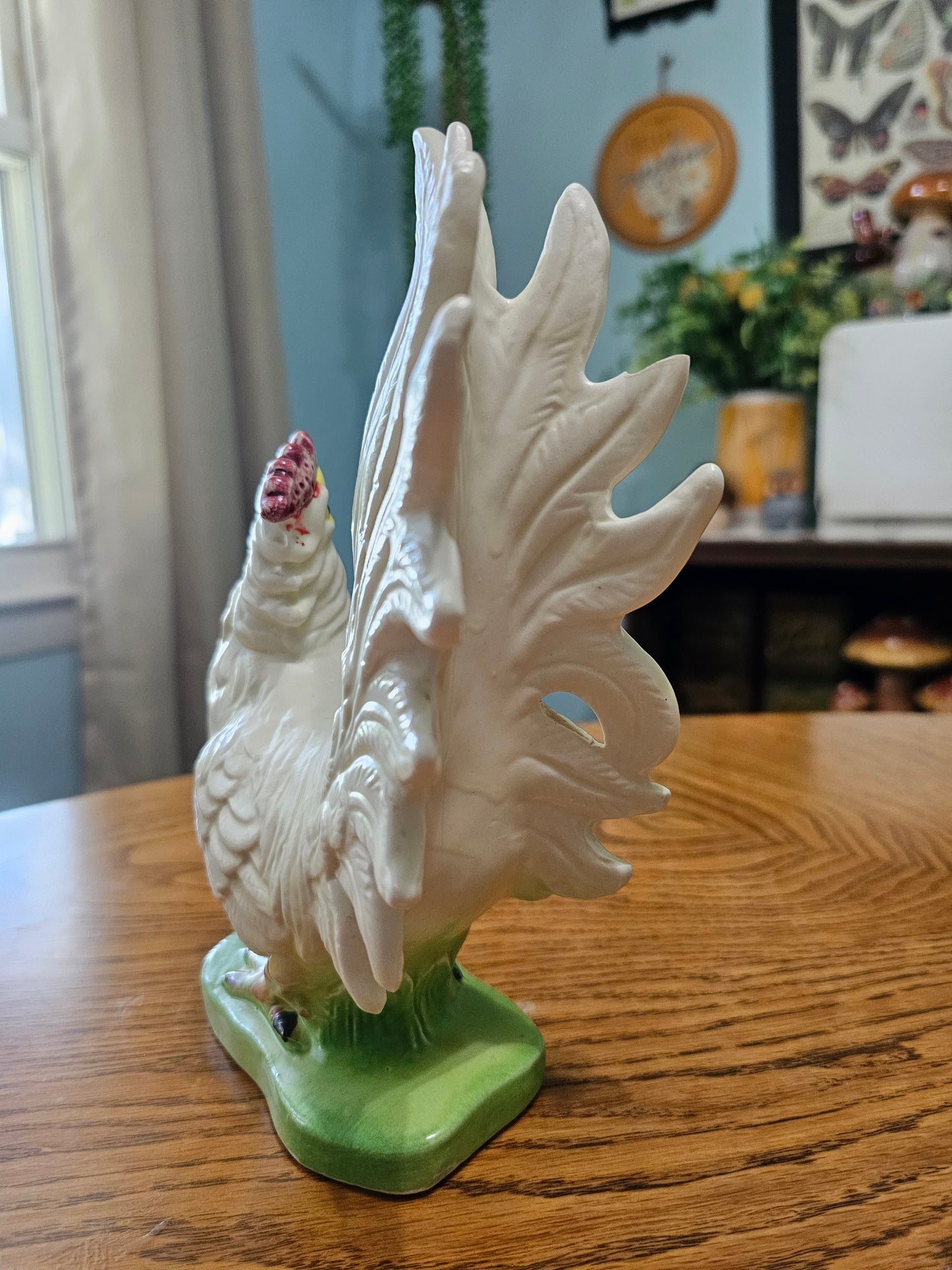 Crowing Rooster Figure