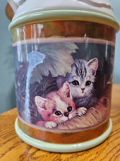 Cozy Kitten Ceramic Canister