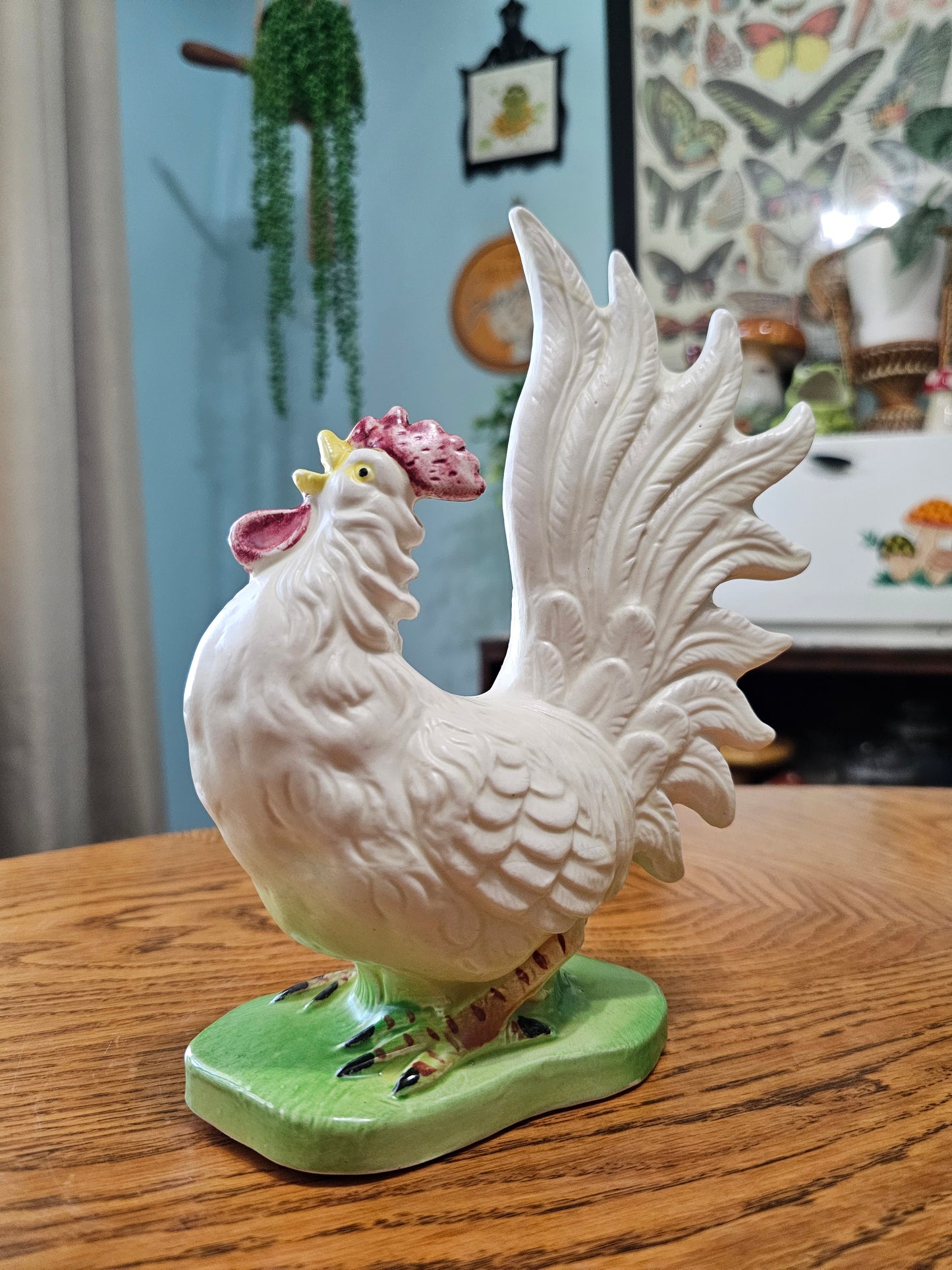 Crowing Rooster Figure
